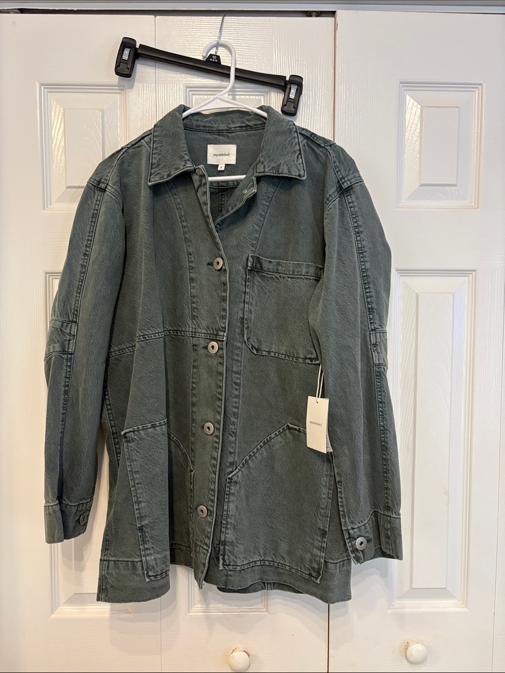 Unpublished Green jean Jacket 706